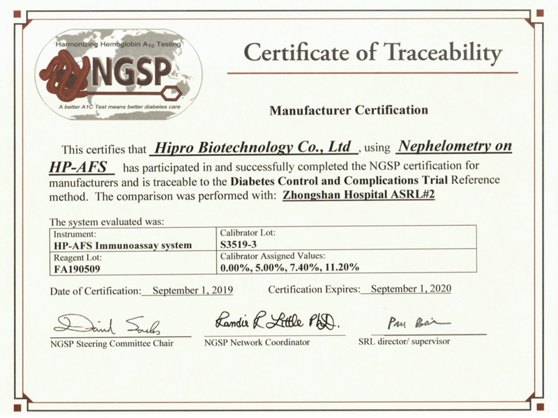 NGSP Certification